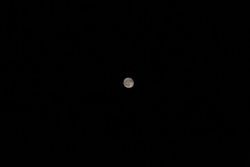 Full moon with a clear sky.