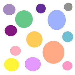 colorful round shape on a white background