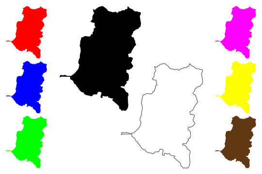 Chimborazo Province (Republic of Ecuador, Provinces of Ecuador) map vector illustration, scribble sketch Chimborazo map....