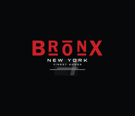 The Bronx illustration tshirt graphics and apparel design