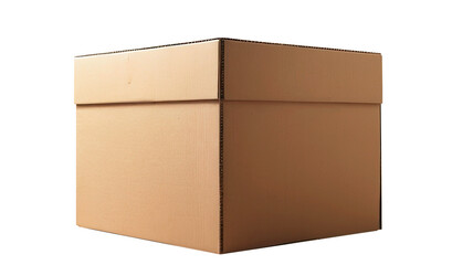 Fototapeta premium cardboard box transparent background template isolate (PNG)