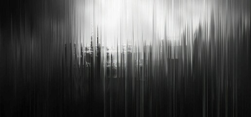  Abstract Art: Modern Cityscape with a Distinctive Glitch Effect