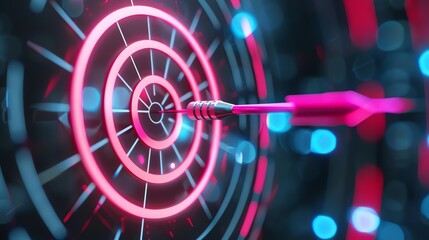 Niche Marketing A glowing target icon with niche audience graphics seminar