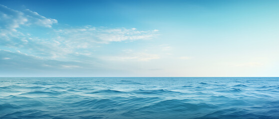 Fototapeta premium Expansive Ocean under Blue Sky