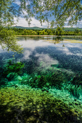 Obraz premium Posta Fibreno lake nature reserve, Frosinone, Italy