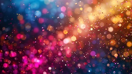 A Colorful Abstract Background Featuring Vibrant Sparkles and Glitter