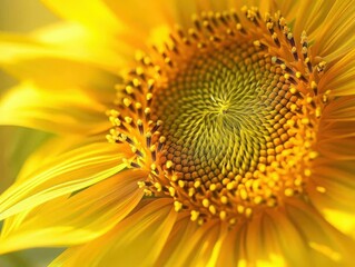  Sunflower Closeup: Golden Blossoms, Flower Vibrancy and Texture
