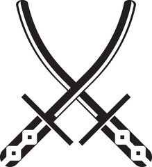 Crossed Swords Glyph Icon
