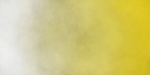 Yellow and white abstract grunge texture smoke cloud isolated smog, vapour, mist overlay paper texture decorative vintage background.