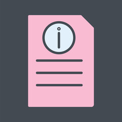 Information Document Vector Icon