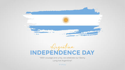 happy Independence day Argentina July 9th greetings. abstract vector illustration design. Template for Poster, Banner, Advertising, Greeting Card or Print Design Element