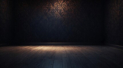 dark room with floor