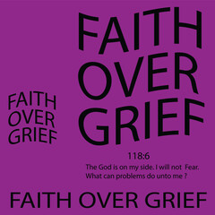 Faith Over Grief – Inspirational Art Print