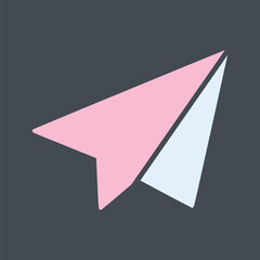 Paper Plane Vector Icon