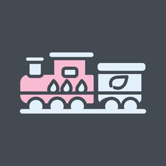 Ecology Train Vector Icon