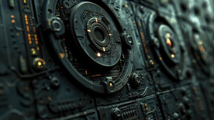 A detailed view of a clock face on a wall, perfect for decorative or informational purposes