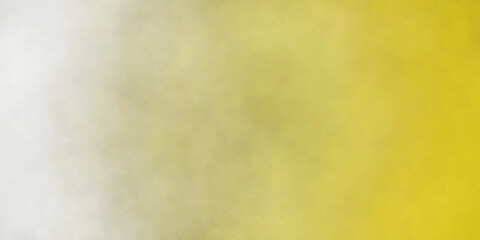 Yellow and white abstract grunge texture smoke cloud isolated smog, vapour, mist overlay paper texture decorative vintage background.