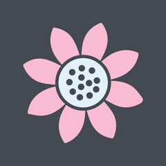 Sunflower Vector Icon