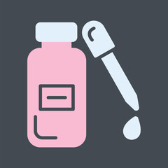 Drops Bottle Vector Icon