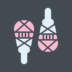 Snowshoes Vector Icon