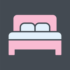 Double Bed II Vector Icon