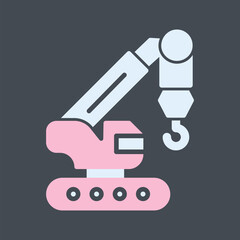 Harbor Crane Vector Icon