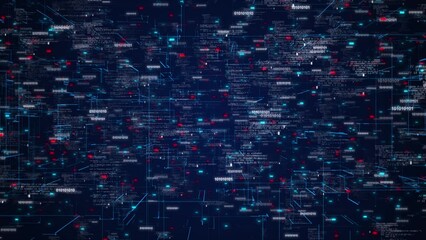 Futuristic virtual interface screen data mining, digital software Cyber attack system malware Data science. Innovation technology, deep learning AI artificial intelligence engineering global network