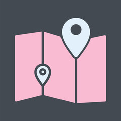 Map Vector Icon