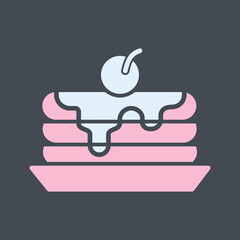 Obraz premium Pancake Vector Icon