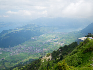 Fototapeta premium The valley below Stanserhorn