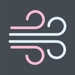 Wind Sign Vector Icon