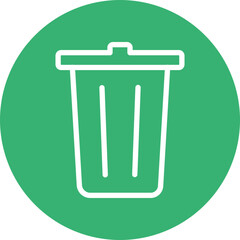 trash Vector Line White Circles Multicolors