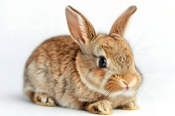 Fototapeta premium Charming Bunny in Natural Setting, Cute Rabbit Wildlife Photography