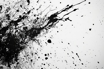  Abstraction Art: Splatter Paint Texture Background with High Contrast for Graphic Design