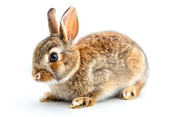 Charming Bunny in Natural Setting, Cute Rabbit Wildlife Photography