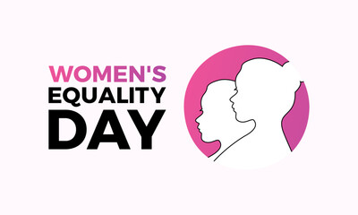 Women's Equality Day vector concept for banner, poster, background template design.
