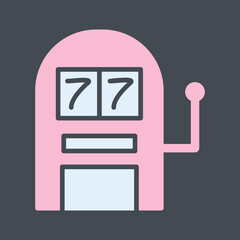 Slot Machine Vector Icon