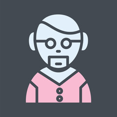 Male Professor Vector Icon