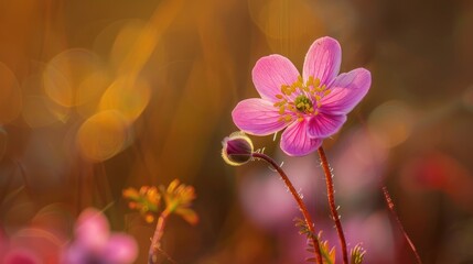 Rare flower against unfocused backdrop