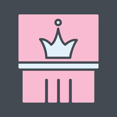 Crown Exhibit Vector Icon