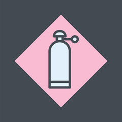 Pressurized Cylinder Vector Icon