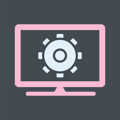 Computer Settings Vector Icon