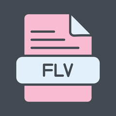 FLV Vector Icon