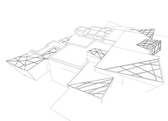 architecture building vector illustration