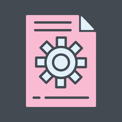 Content Management Vector Icon