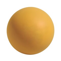A large yellow rubber ball