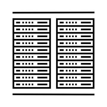 recommend clip art: Server icon. Data center, information or data storage symbol. Attribute of technology or internet.