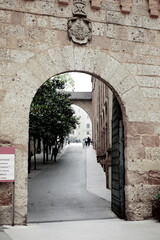 street in the town on the hill Monserrat