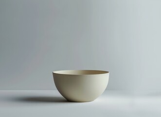  Modern Minimalist Ceramic Bowl on a White Surface