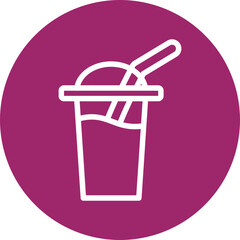 Smoothie Vector Line White Circles Multicolors